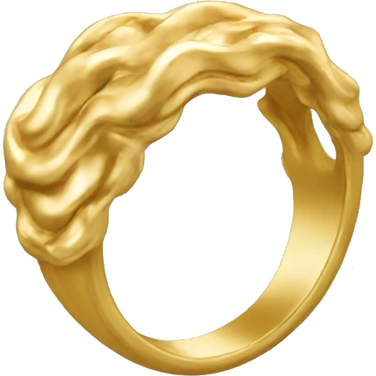gold wavy ring emoji