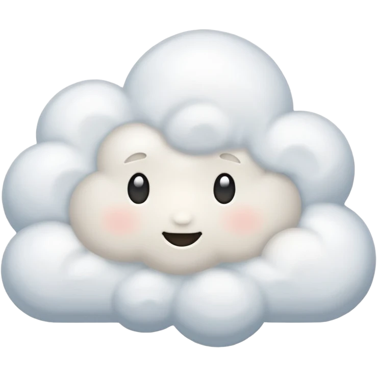 fluffy cloud emoji