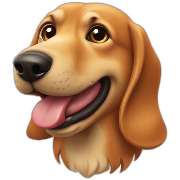 Perro salchicha gordo bachichá emoji