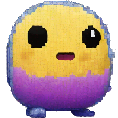 Pixelated tamagotchi emoji