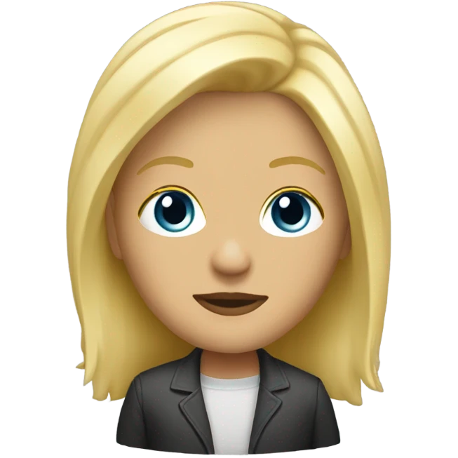 blonde heavy suite emoji