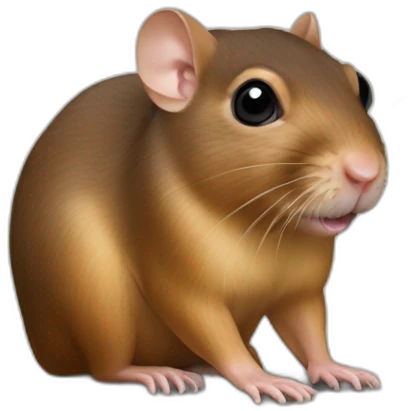 realistic brown agouti gerbil emoji