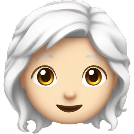 Cute white  ྀིྀི emoji