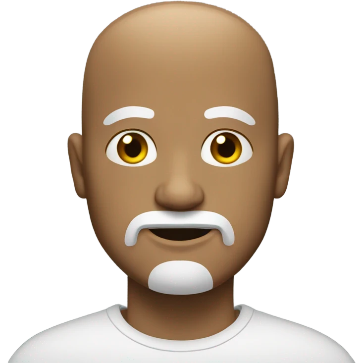 OMG bald man with white goatee  emoji