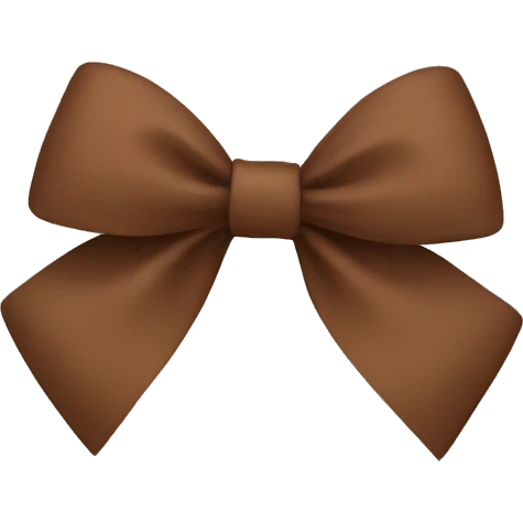 Brown bow emoji