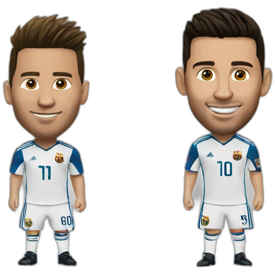 Messi et ronaldo emoji