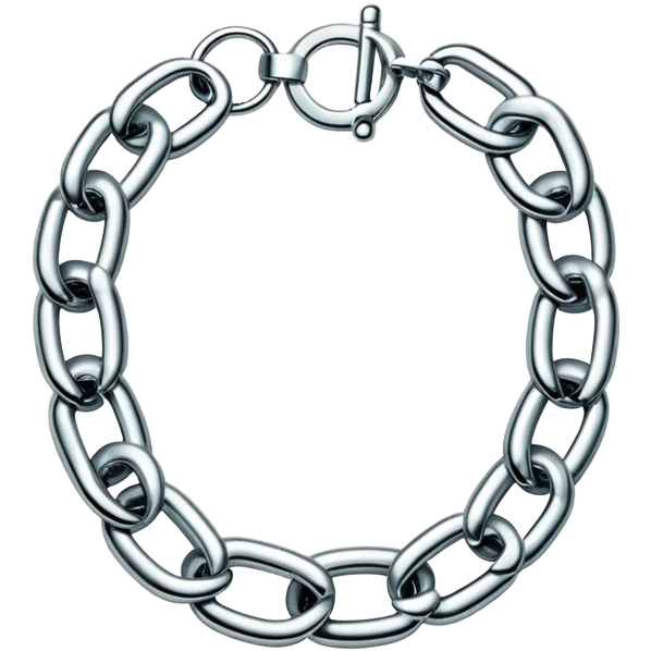 Y2K silver big chain Tiffany choker emoji