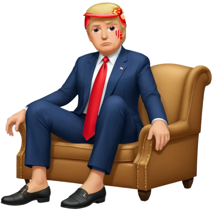 Trump with feet on him  emoji