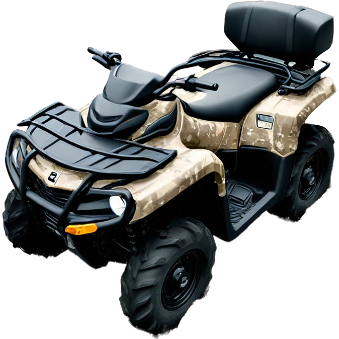 Canam outlander atv 500 camo  with mud emoji