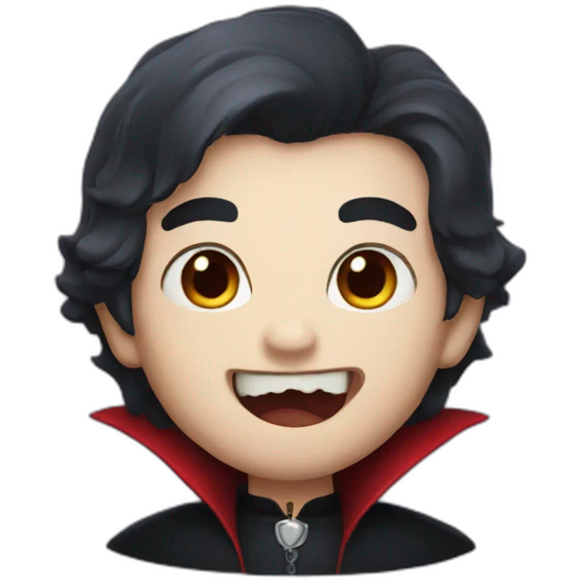Cute vampire emoji