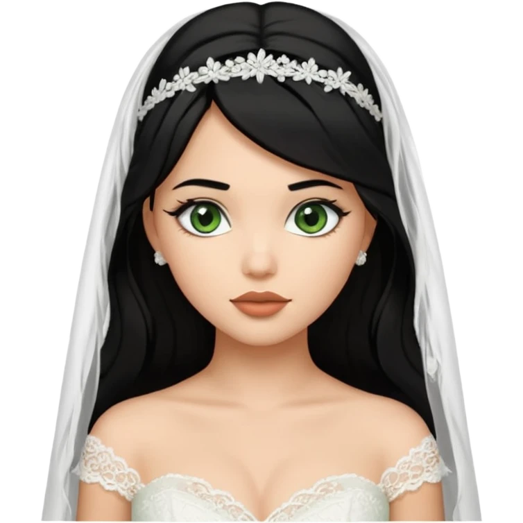 black haired green eyes plump lips nicole peltz at wedding emoji