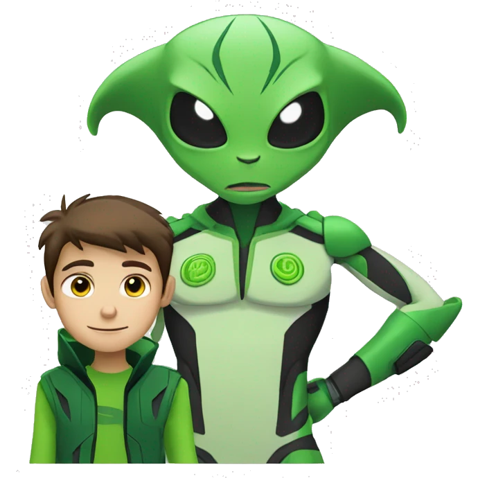 ben 10 with alien emoji