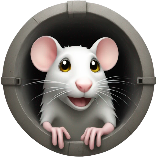 rat open sewer gate emoji