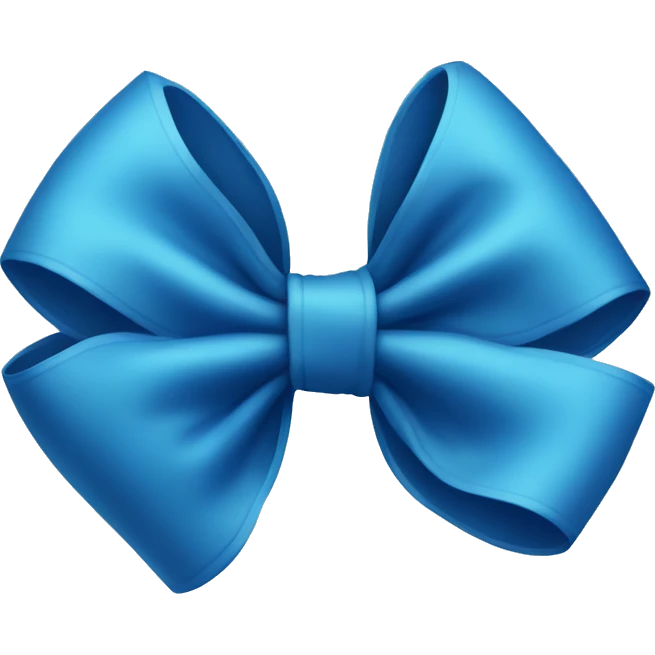 Blue Bow  emoji