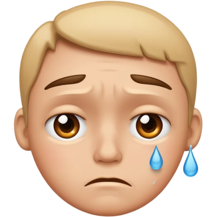 Sad face emoji