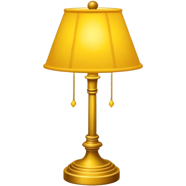 Yellow lamp emoji