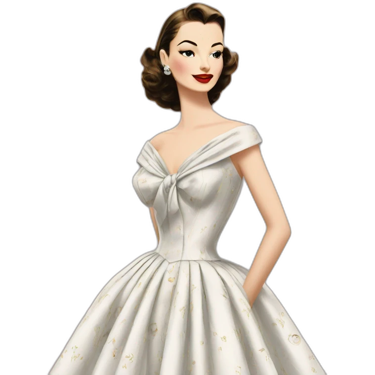 dior 1949 junon dress emoji