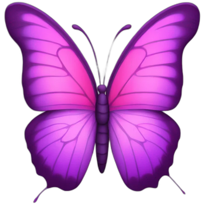 Purple and pink butterflies emoji