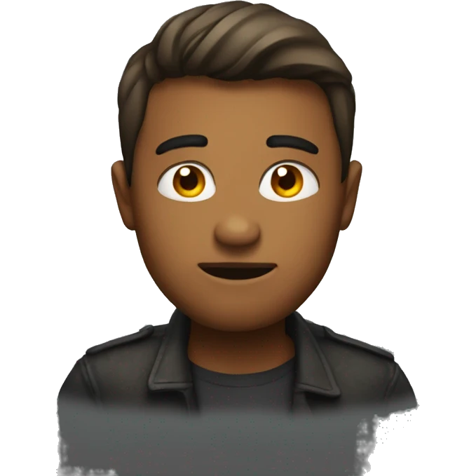 person with smolder emoji