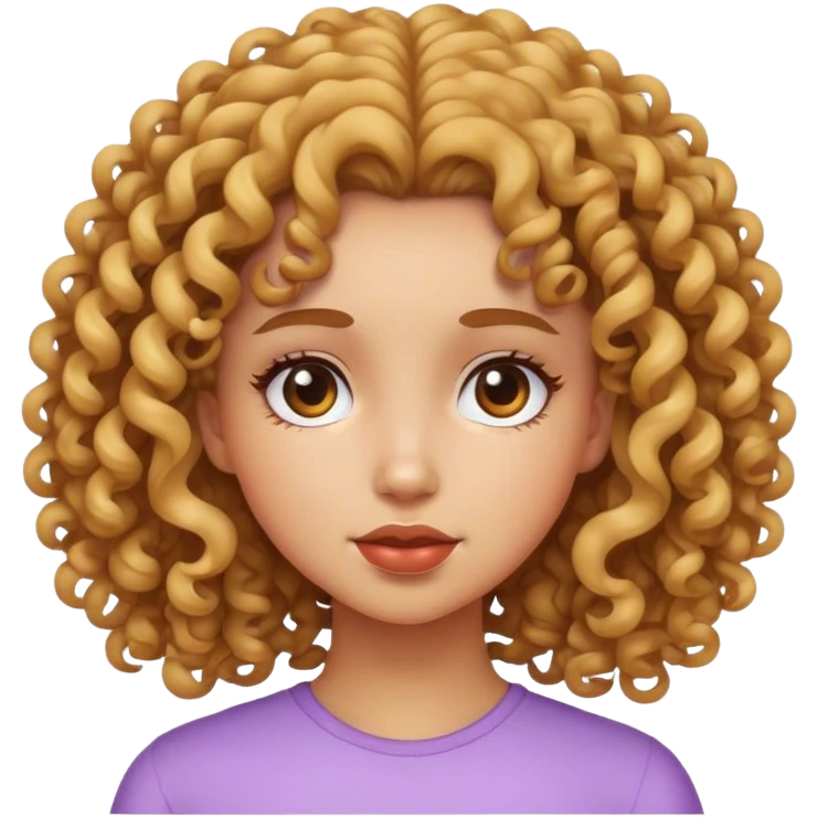 Girl curly emoji