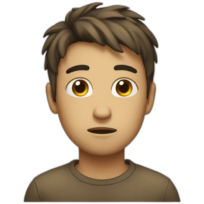 very very sad human emoji