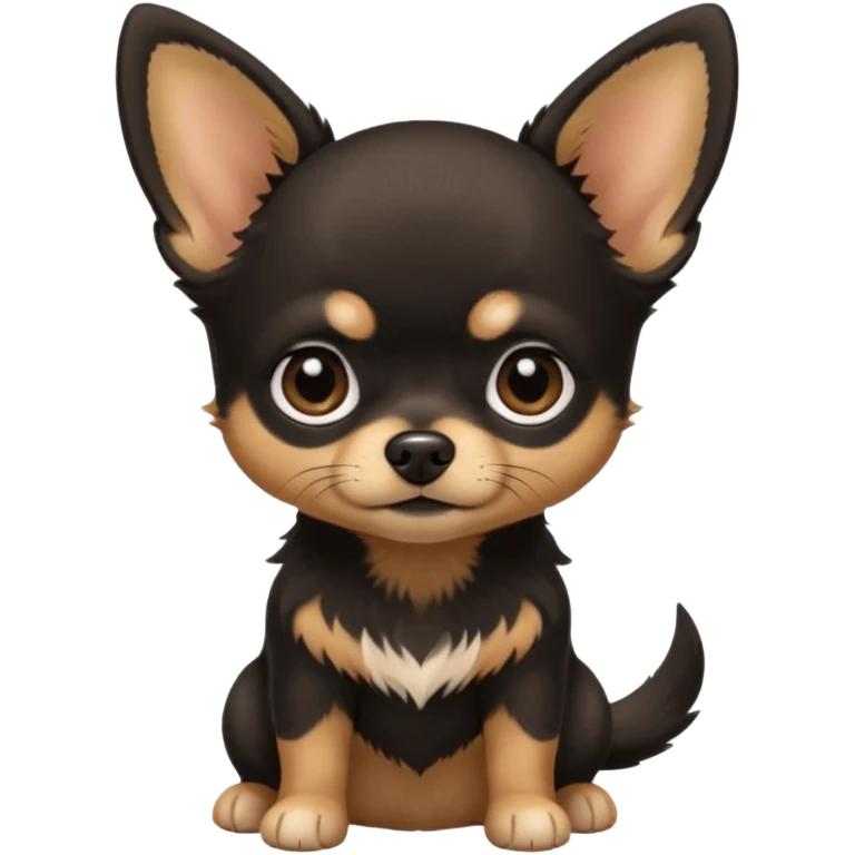  black-black   baby Chihu dog emoji