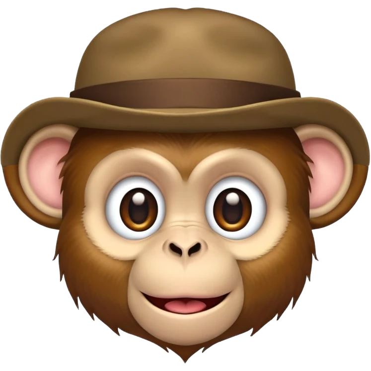 monkey with hat on emoji