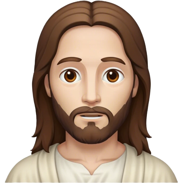 Jesus Christ white brown skin emoji