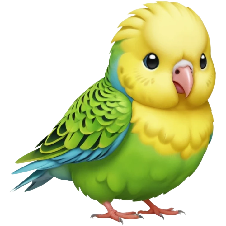 Budgie having a poop emoji