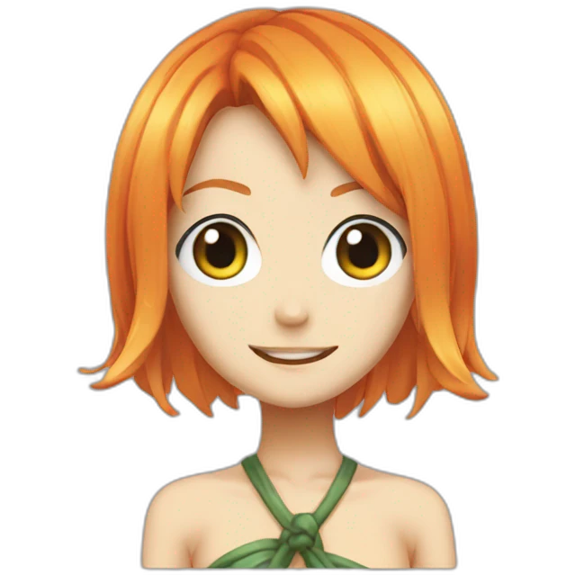 Nami from one piece  emoji