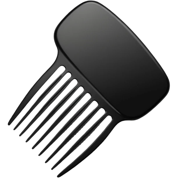 hair comb emoji