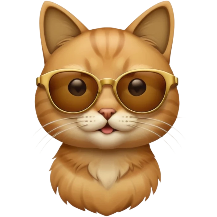 Cat wearing sunglasses emoji