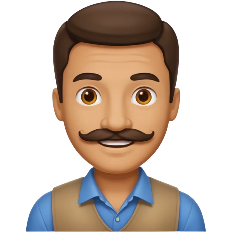 mustache man emoji