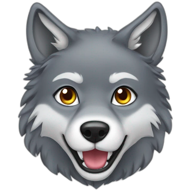 Female wolf  emoji