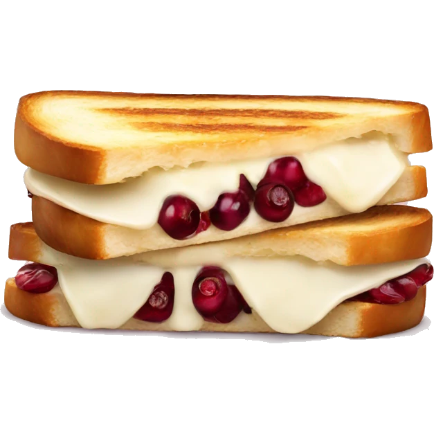 Brie and cranberry toastie emoji
