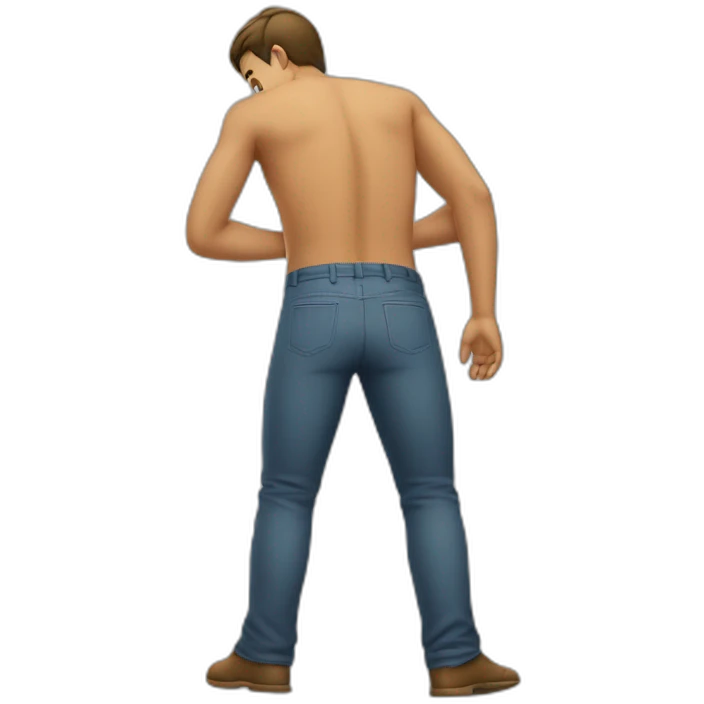 Homme qui claque les fesses emoji