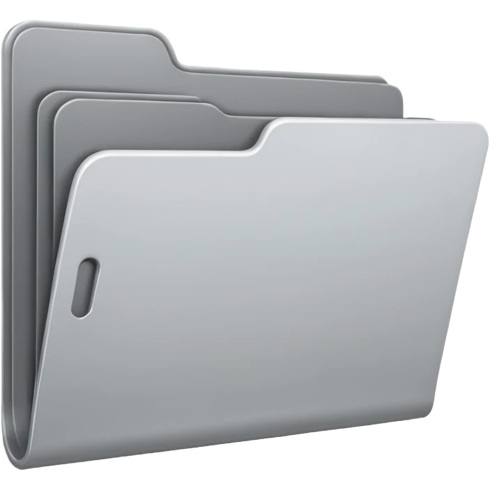 white and gray folder empty emoji