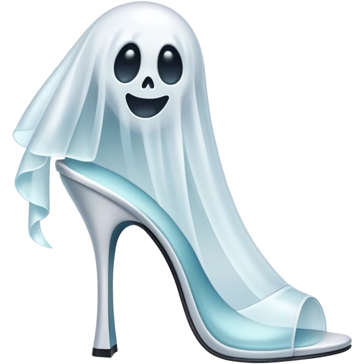 Ghost with heels emoji