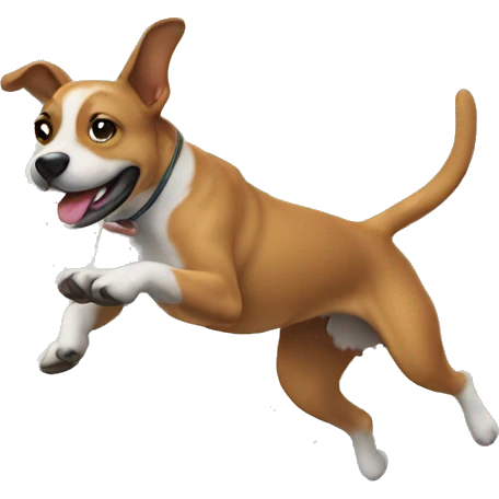 dog jumping over moon emoji