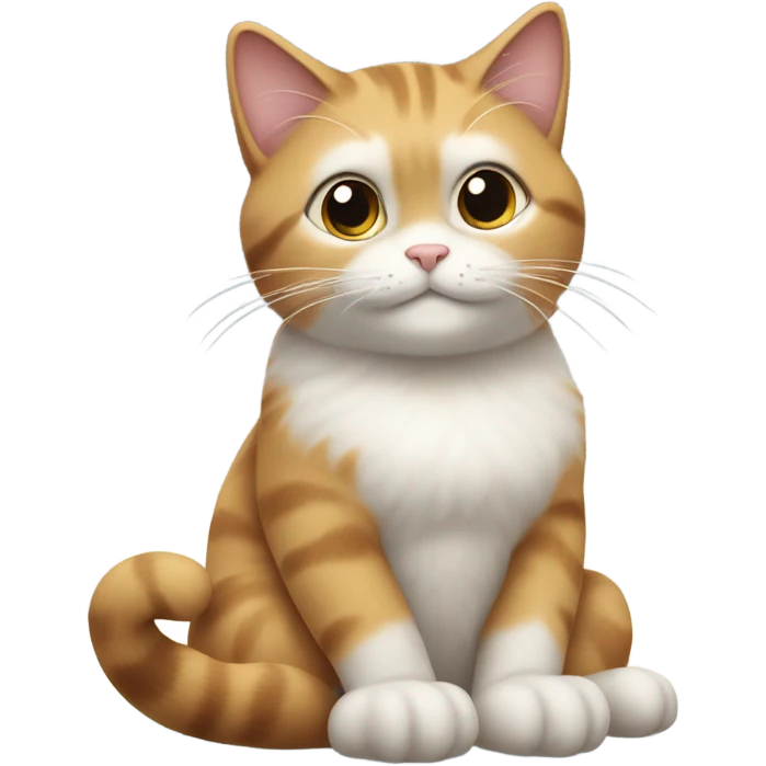cat in a meditative pose sits above the clouds emoji