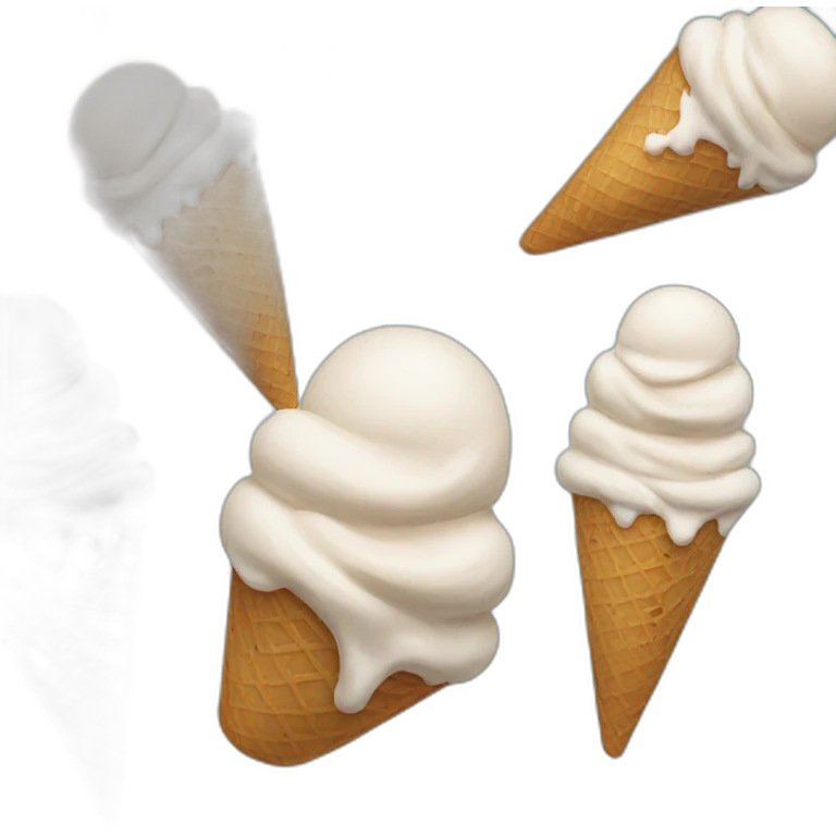 Ice cream headache emoji