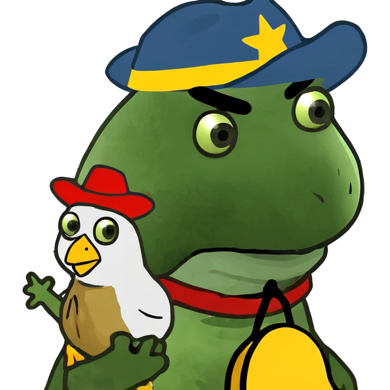 Baby Zombie riding a chicken like a horse emoji