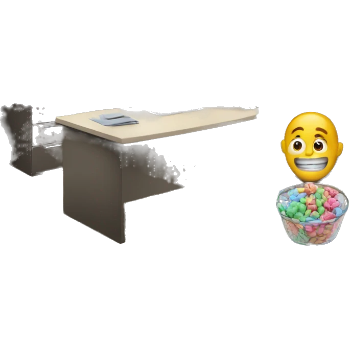 Office, someone gives candies  emoji
