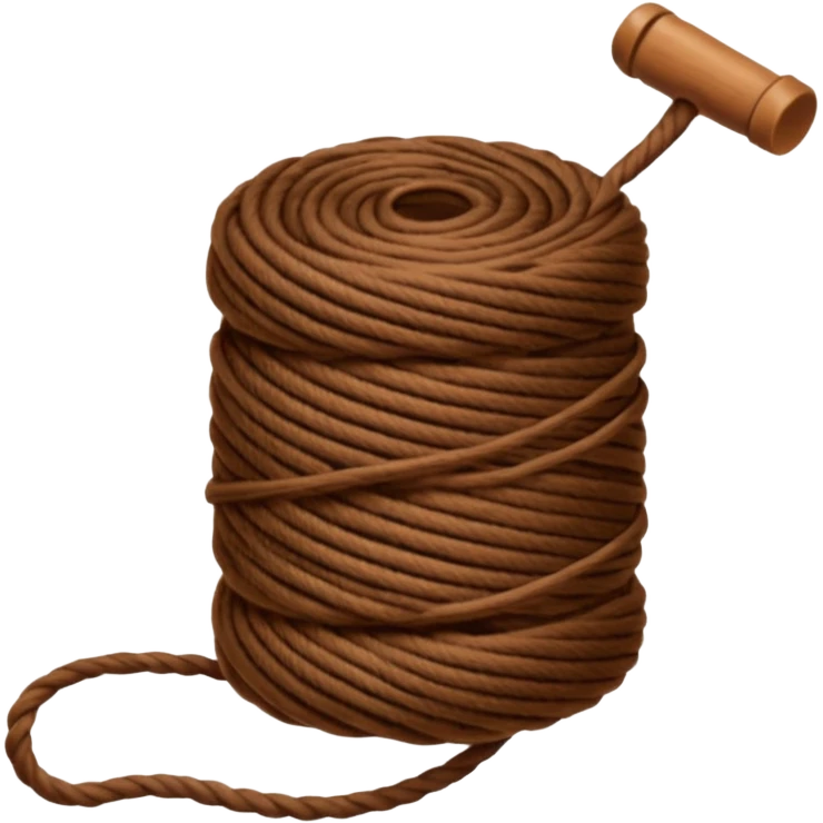 brown yarn on a bobbin emoji