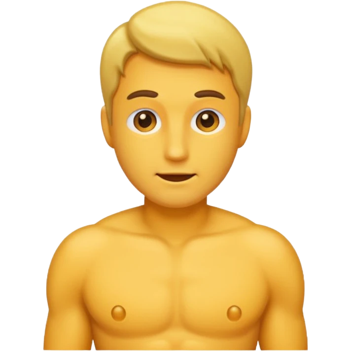 Male adult with erection emoji