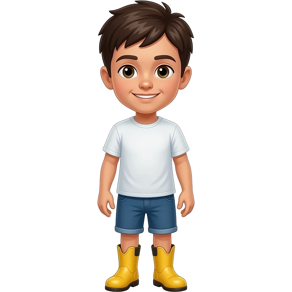 jowish hsidic boy with yellow boots emoji