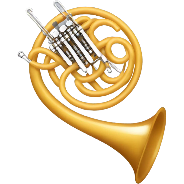 spaghetti french horn emoji