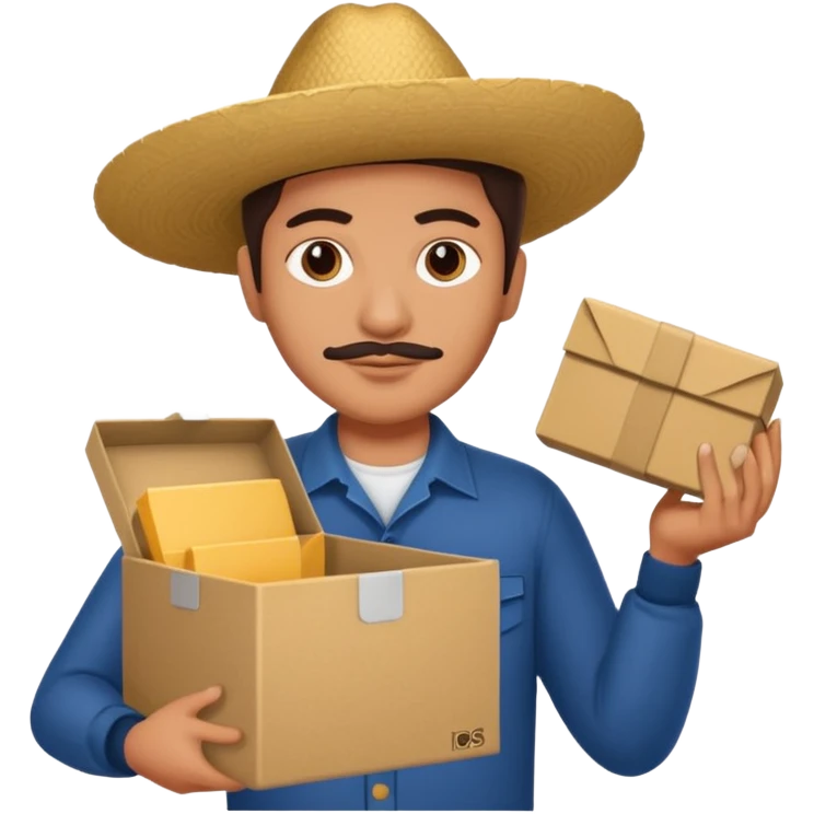 Mexican with a box emoji