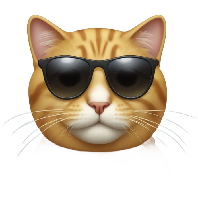 Cat with sunglasses emoji