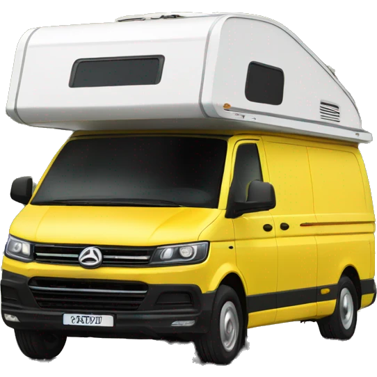 Yellow t5.1 transporter camper  emoji